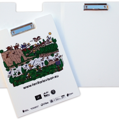 Carpeta con pinza alambre personalizada